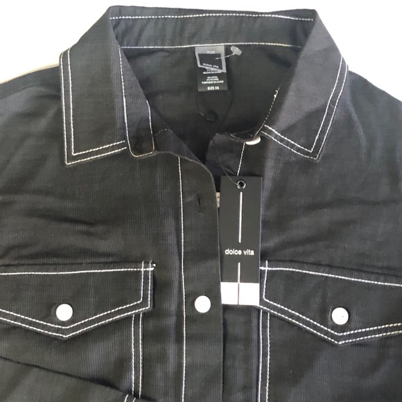 DOLCE VITA Button Down Swimsuit Coverup Size XS - Picture 3 of 8